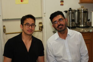 Two brothers in Christ after Sunday Evening Altar Service